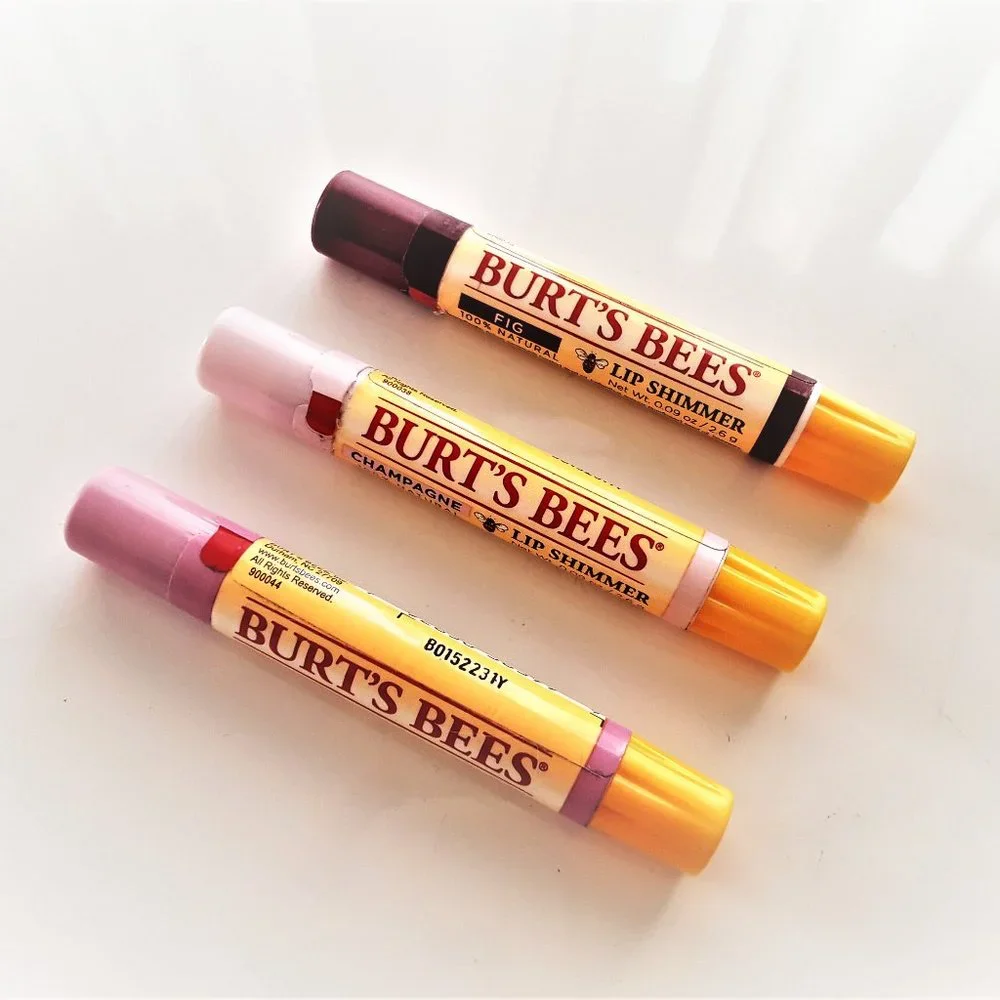 Burt's Bees 100% Natural Moisturizing Lip Shimmer Bundle 3pc. - Picture 1 of 3